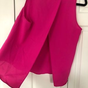 Neon Pink Open Back Top